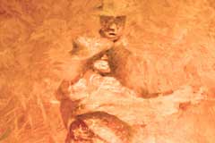300 x 400 cm Detail - Oil on Plaster on Wall - Öl auf Putz auf Mauer